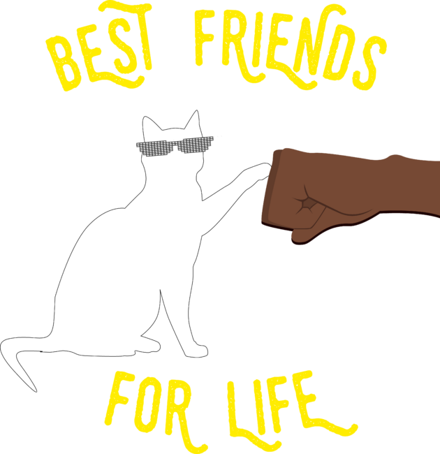 Best Friends For Life - Funny Cat Lover Gift