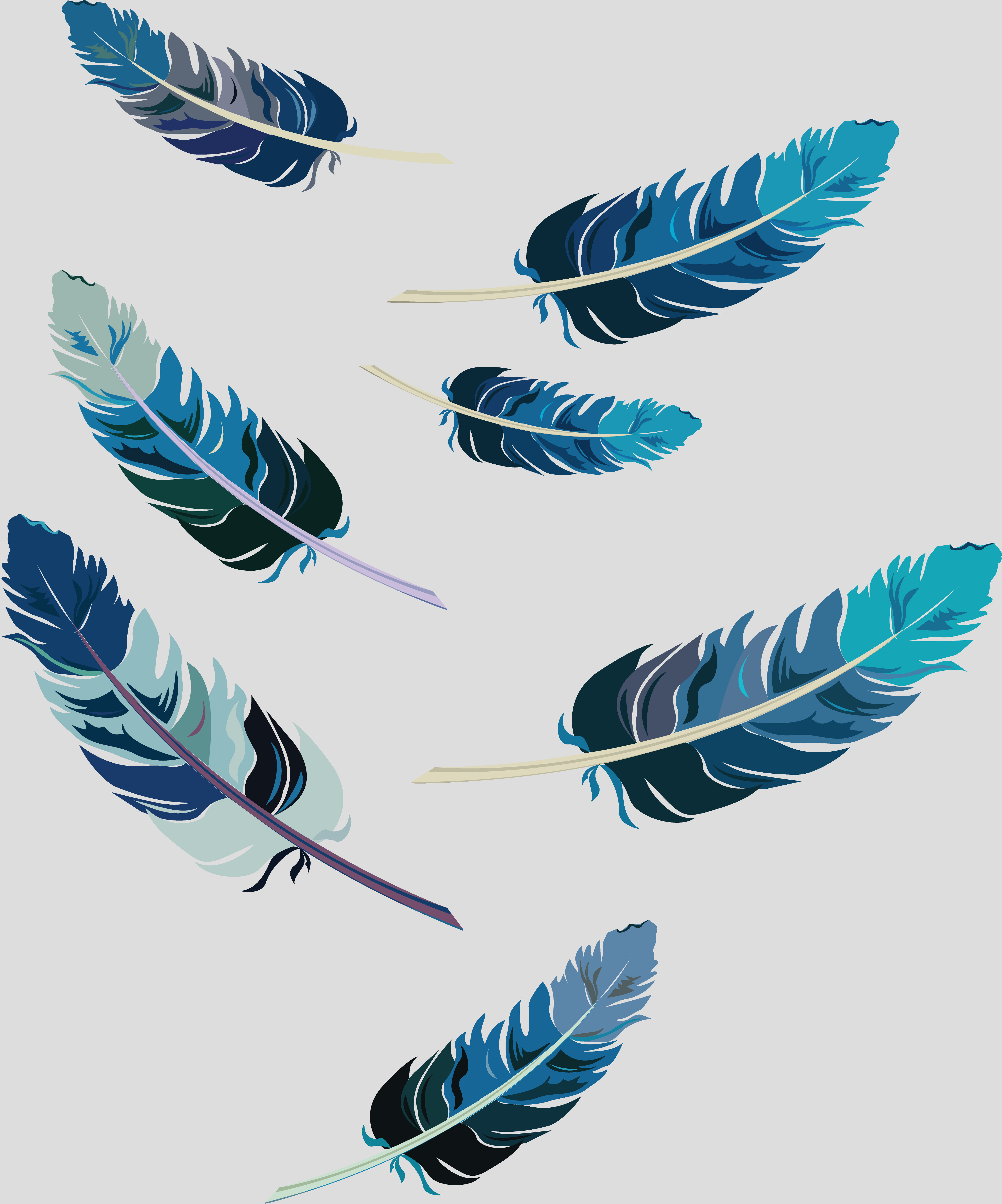 Blue Feathers by artado