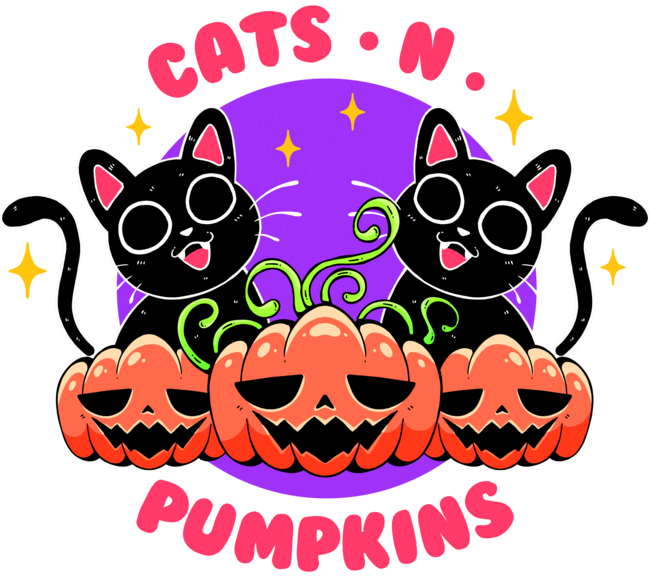 Cats N Pumpkins by Chofy87