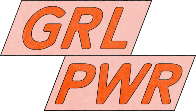 Retro GRL PWR Feminist Empowerment Women's Rights