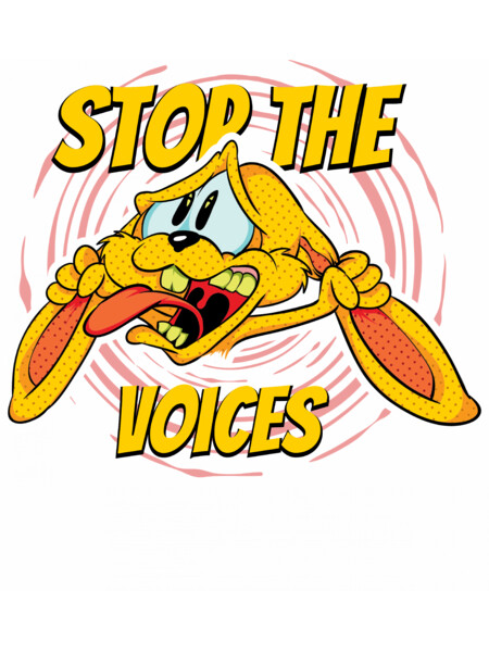 Cartoon Rabbit Stop The Voices