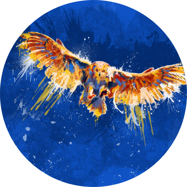 Night Owl - Bird Illustration