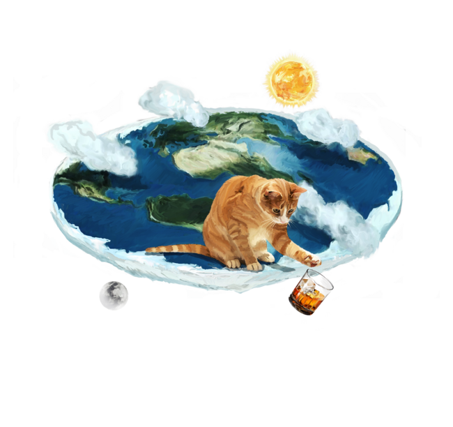 If the Earth was flat, Cats...