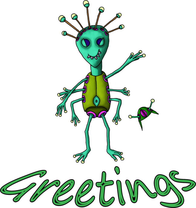 Greetings Alien by LadyTaneli