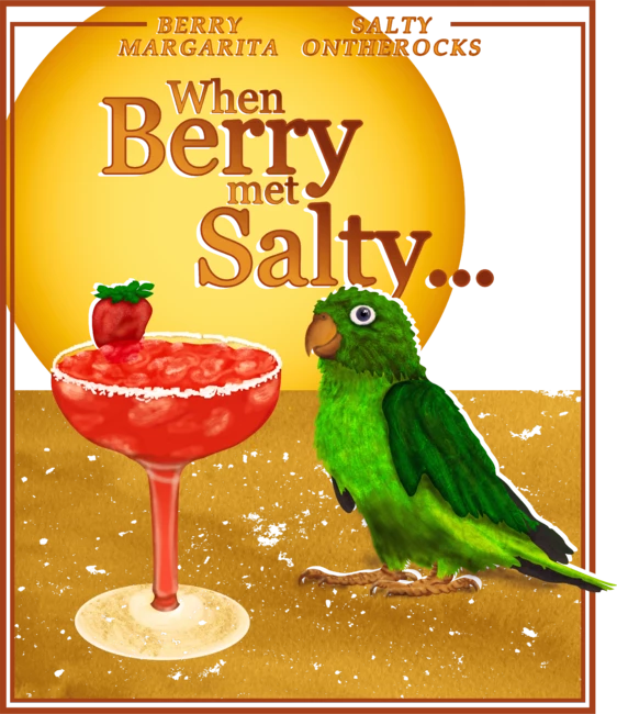 Berry Margarita and Salty OnTheRocks star. When Berry met Salty by GulfGal