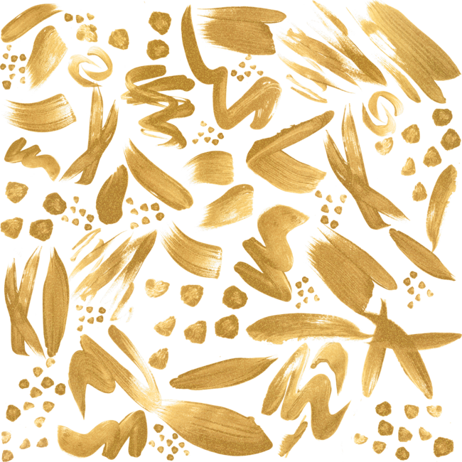 Modern abstract gold strokes paint
