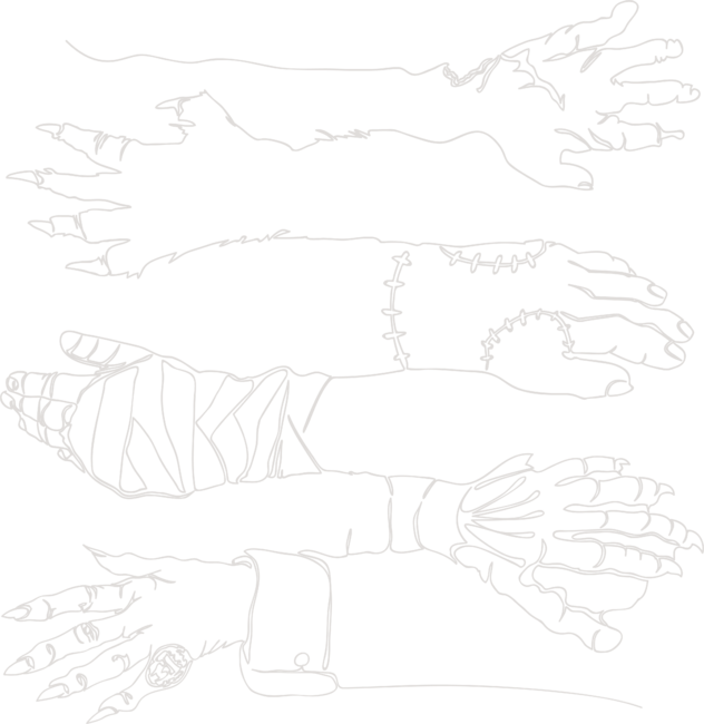 Classic Horror Hands (Light)