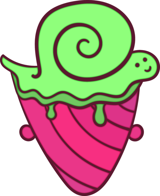 Cute Strawberry Snail Kawaii by Quantar