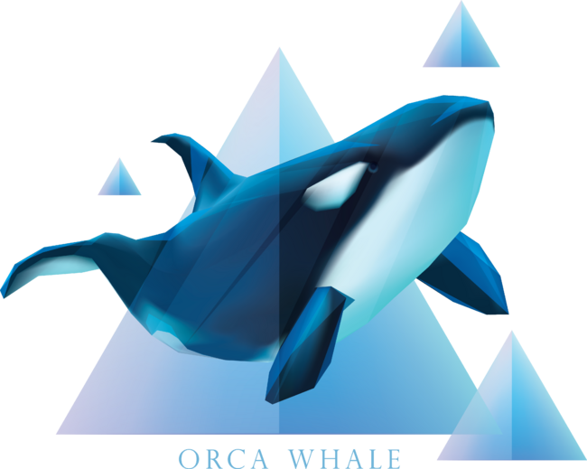 Orca Whale - Vector Bubbles by DesignFury