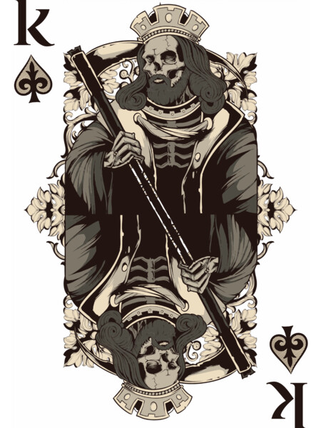 King Of Spades Graphic Playing Card