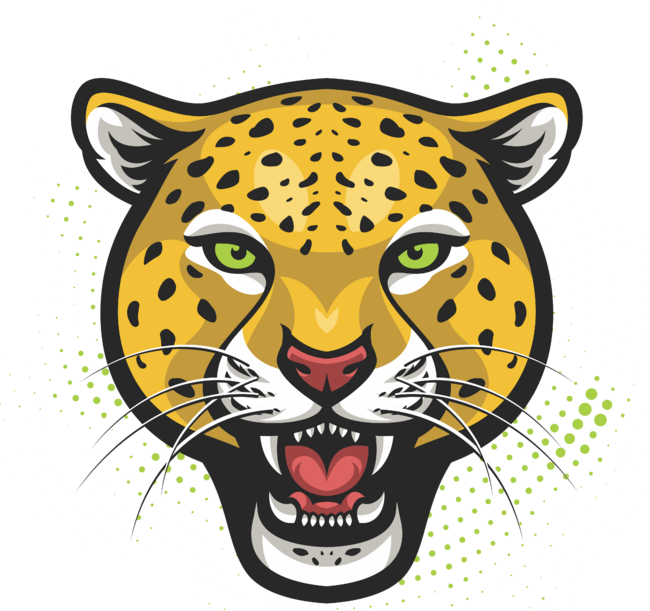 graphic leopard with green eyes for men women kids
