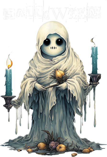 Halloween Cute Ghost Paranormal Spooky by Pepoa