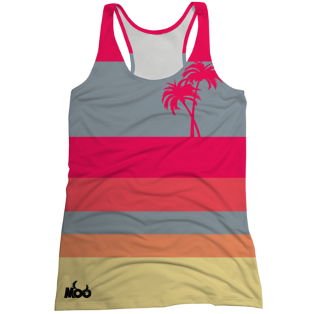 Moo Palm Tree All-Over Racerback