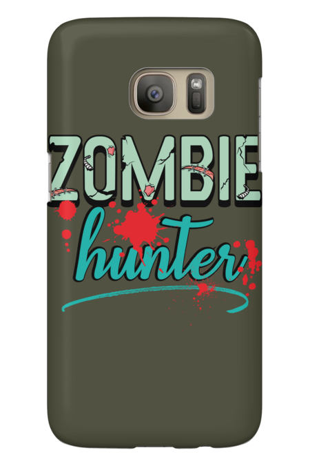 Zombie Hunter Maggot Infested Blood Splatter Apocalypse Tee by TronicTees