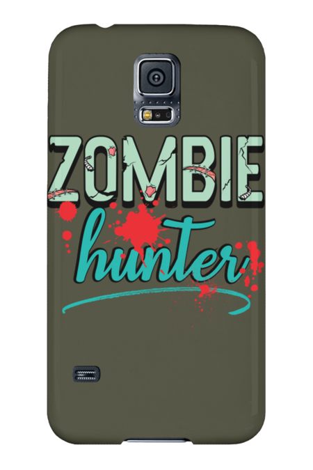 Zombie Hunter Maggot Infested Blood Splatter Apocalypse Tee by TronicTees