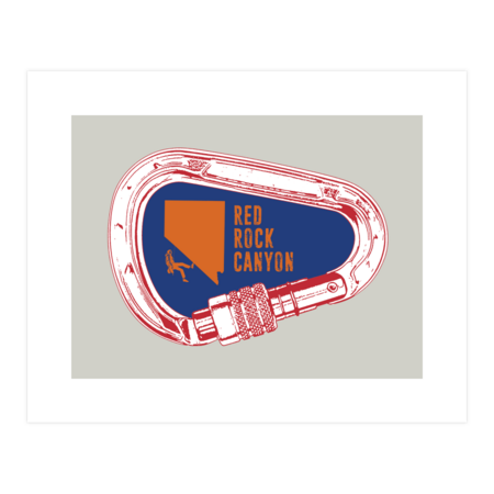 Red Rock Canyon Climbing Carabiner by EsskayDesigns