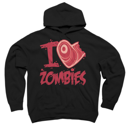 I Love Zombies with Meat Heart by fizzgig