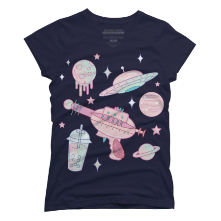 Alien Space Galaxy Princess Pastel Goth by LunaElizabethArt