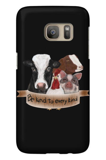 Be kind to every kind, cow, pig, goat, chicken by Kharts