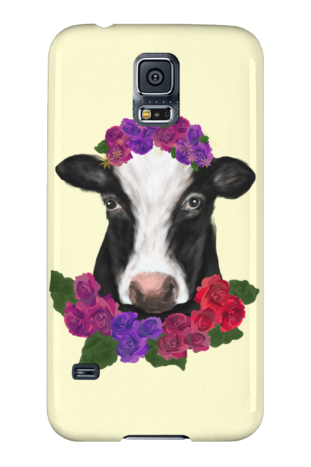 Cow with Roses by Kharts