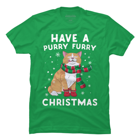 Have A Purry Furry Christmas  Cat by Freshoutlook