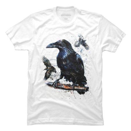 Raven watercolor by Kostart