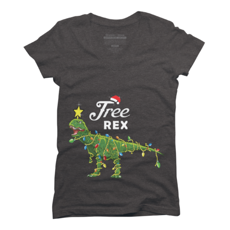 Dinosaur Christmas Tree Rex Christmas Gift by amitsurti