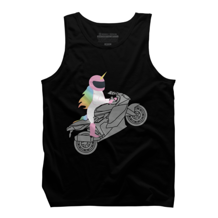 Beautiful Unicorn Riding Motorcycle by Saltpepper