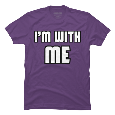 I'm With Me Introvert Funny Retro Vintage 90's Style T Shirt