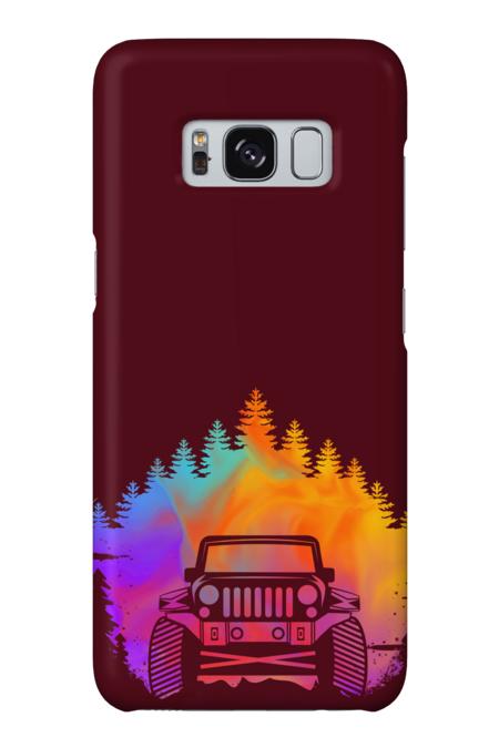 Off Road Driving SUV Adventure Colorful Forest by Bicone