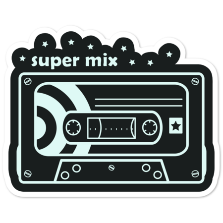 Black and White Mix Cassette