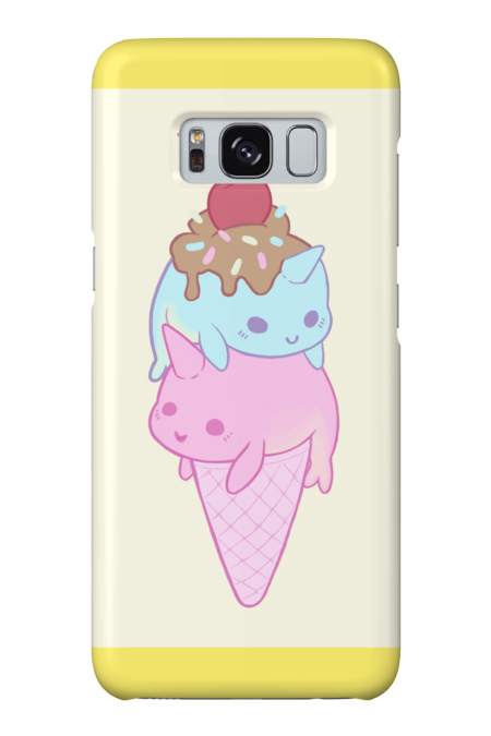 Ice Cream Narwhals by SqueebleStudio