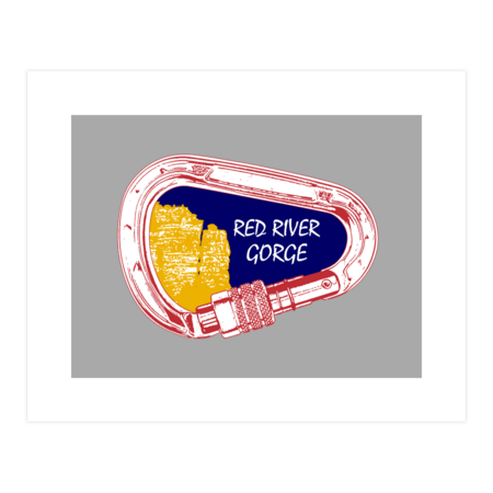 Red River Gorge Climbing Carabiner by EsskayDesigns