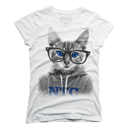 Cat with Glasses by BornCrazy