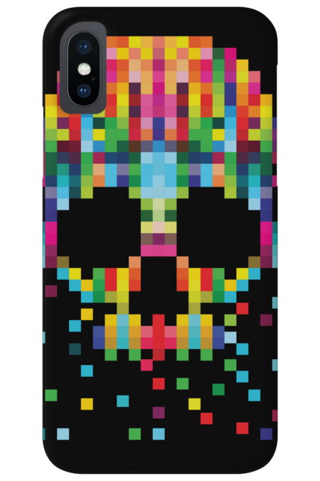 pixel skull