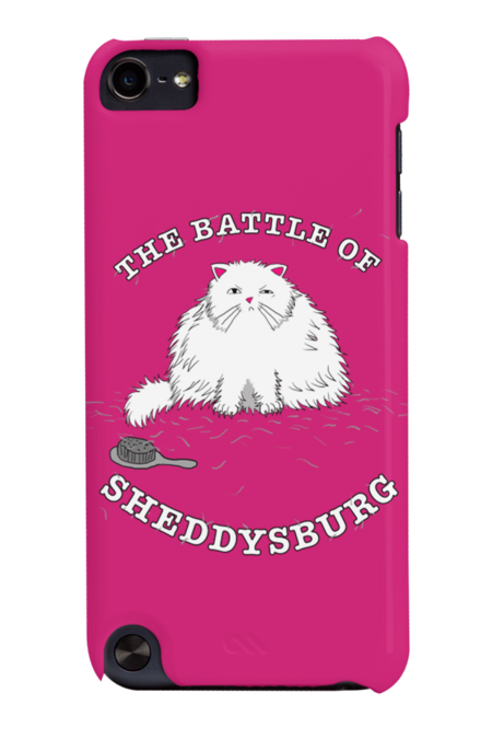 The Battle of Sheddysburg White Shedding Cat Shirt by xenotransplant