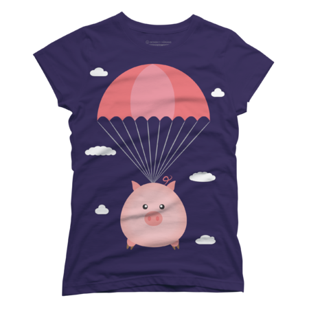 Baby Pig in a Parachute by QueenieLamb