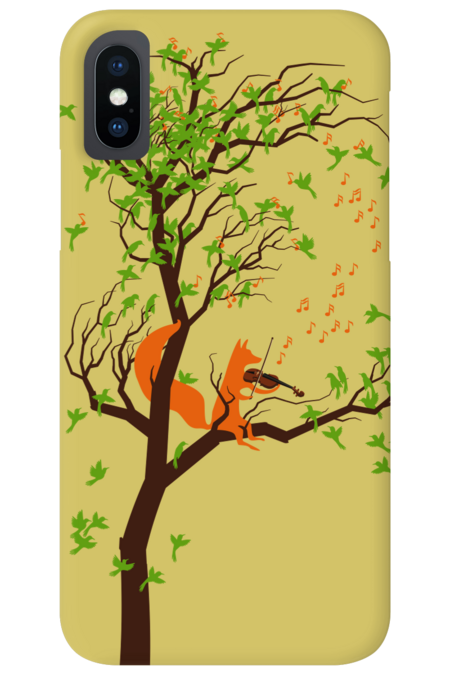 The Fox, the Birds and the Tree by 38Sunsets