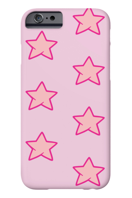Pattern of pink stars.