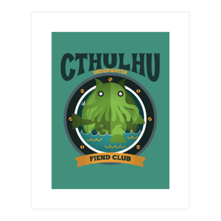 Cthulhu Underwater Fiend Club by thepickofthecrab