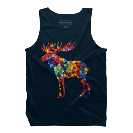 Colorful Moose Painting