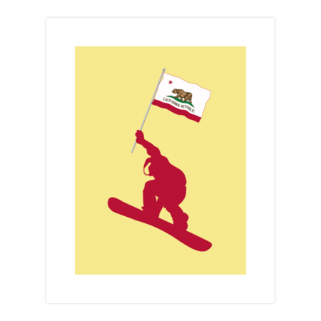 California Flag Snowboard