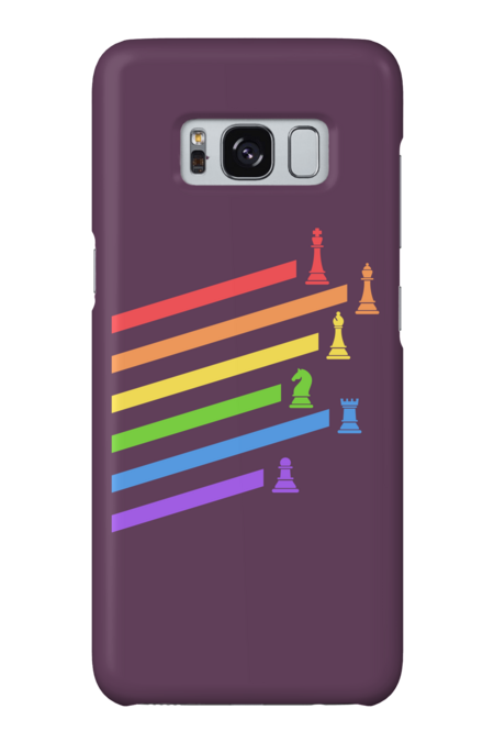 Rainbow Chess Pieces by pixeptional