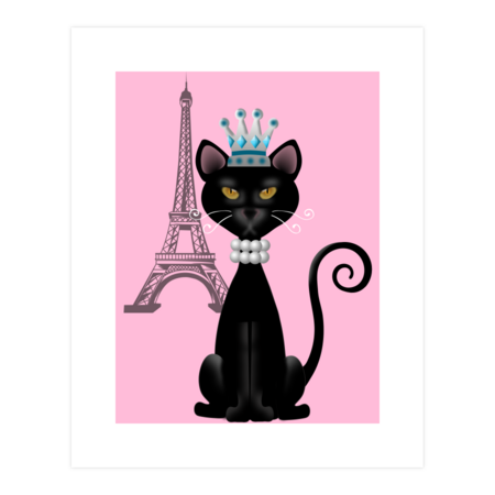 Princess Cat at the Eiffel Tower by NaturesSol