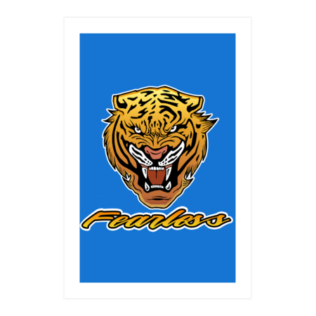 Cool Fearless Tiger Design by dnlribeiro88