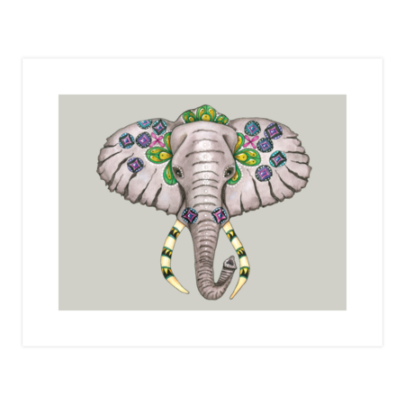 Zentangle Elephant Head