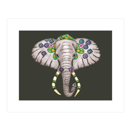 Zentangle Elephant Head