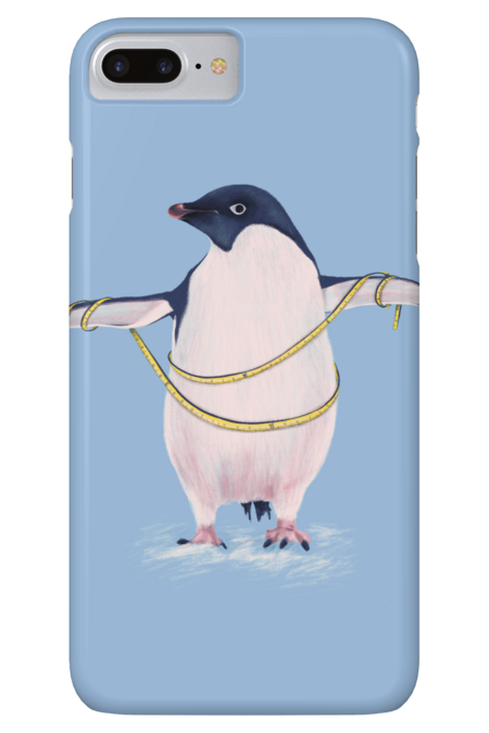 Cute Funny Fat Dieting Penguin