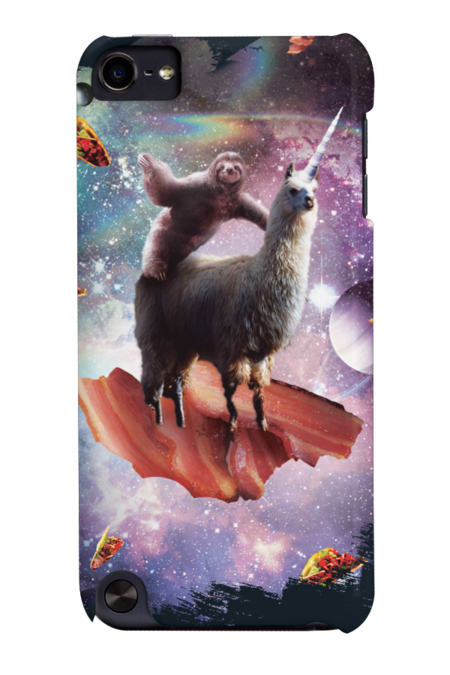 Space Sloth Riding Llama Unicorn - Bacon &amp; Taco by SkylerJHill
