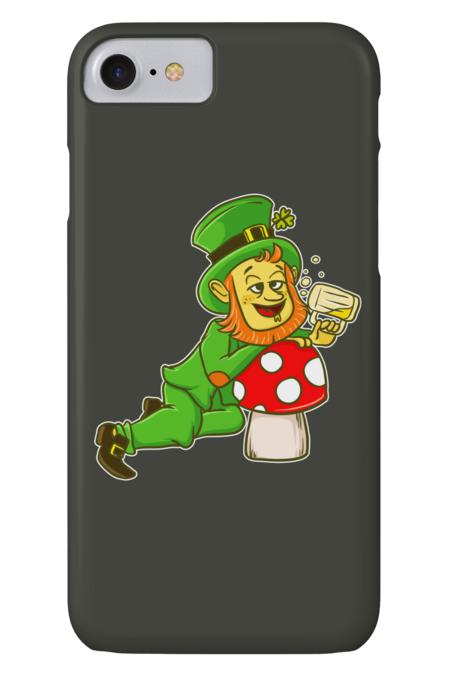 St Patrick's Day Drunk Leprechaun Mushroom by TwinTee